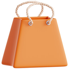 Professionally rendered 3D icon pack of shopping bags, perfect for e-commerce, retail sales, promotions, and online store visuals.