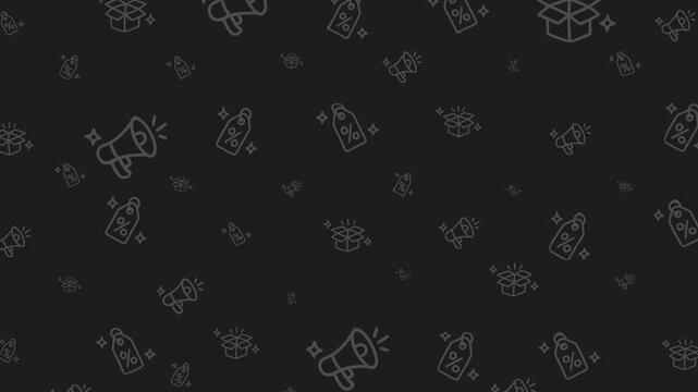 Sale Promotion Pattern Black Friday Cyber Monday Background