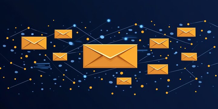 Email, SMS messages, and digital marketing strategy, network of direct business sales, client mailing list, newsletter design, communication channels for marketing success ar 169