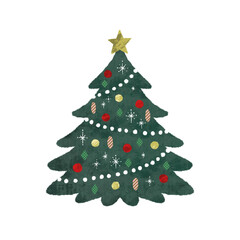 クリスマスツリー　もみの木　クリスマス素材