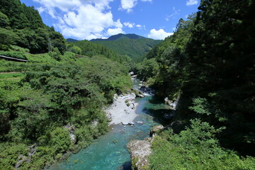 汗見川渓谷の夏　（高知県　本山町）