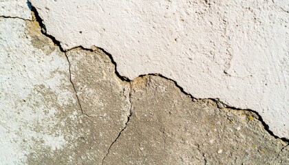 Closeup of Cracked Weathered Concrete Texture