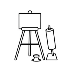 Kids creative corner vector illustration