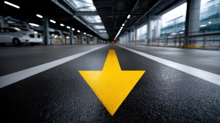 Parking Arrow Stock Photo: Directional Guidance & Urban Spaces
