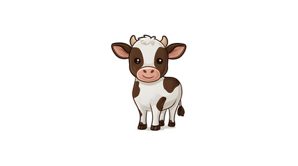 Cute cartoon cow