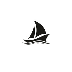 sailing logo, vector icon inspiration 