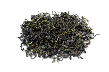 Dried mulberry leaves, commonly used for herbal tea and traditional remedies.