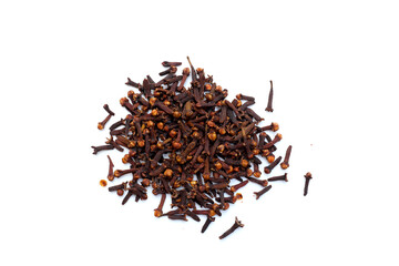 A spice of dried cloves, herbal medicine plant