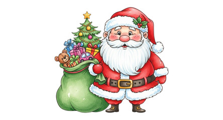 santa claus with gifts