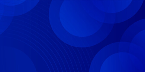 Minimalist blue circle on dark blue background. Modern blue circle texture. Geometric lines futuristic. Modern vector illustration.