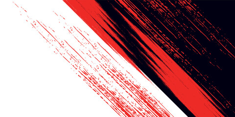 Grunge brush red color with black and white background. Modern grunge design. Grunge set. Vector illustration.