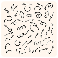 Large Collection of Hand-Drawn Doodle Arrows