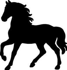 horse silhouette for Chinese New Year