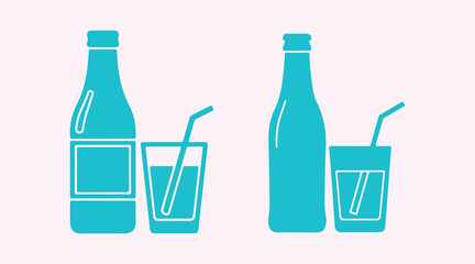 There are two basic icons showing a drink arrangement