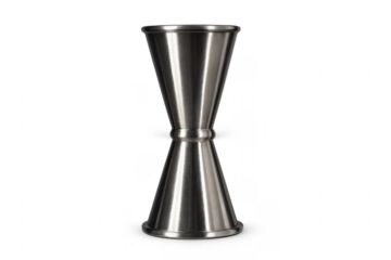 Stainless steel bar jigger measuring cocktail ingredients
