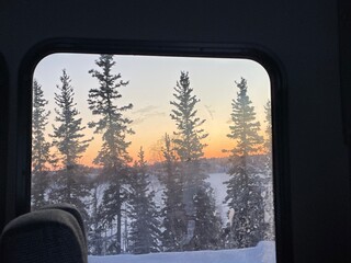 winter in the mountains
