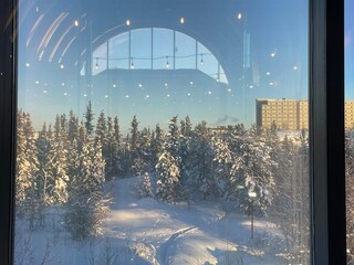 winter view in the city