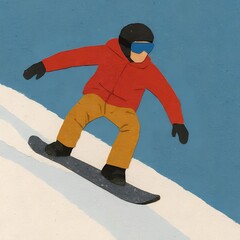 Obraz premium ウィンター スノーボード ゆき スノー