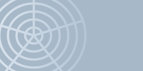 Minimalist abstract background featuring soft gray concentric circles on a light blue background. Ideal for modern design projects, technology themes, target concepts, or digital graphic.