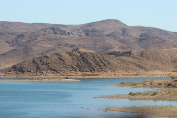 Ouarzazate Lake in Morocco known as Barrage El Mansour Eddahbi