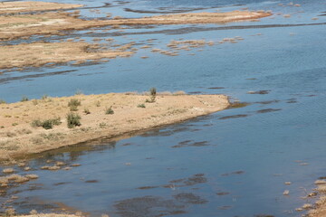 Ouarzazate Lake in Morocco known as Barrage El Mansour Eddahbi