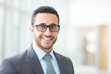 Smart and confident CEO in Modern Office