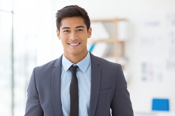 Smart and confident CEO in Modern Office