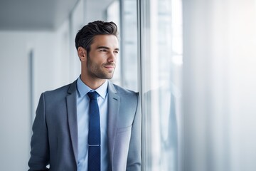 Smart and confident CEO in Modern Office