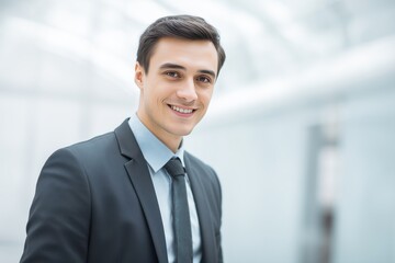 Smart and confident CEO in Modern Office