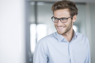 Smart and confident CEO in Modern Office