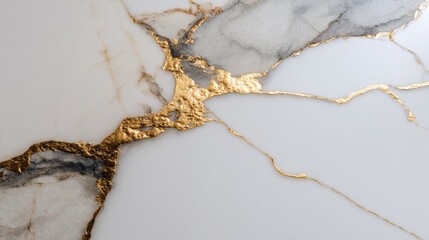 Elegant Marble Surface With Stunning Gold Veins Showcasing Natural Beauty and Luxury in Interior Design Elements