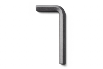 Hex key tool on transparent background