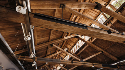 Fototapeta premium 天井の骨組み