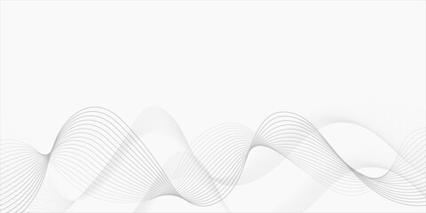 Abstract wave blend lines on transparent background. Design for banner, wallpaper, background and many more. Undulate Grey Wave Swirl, frequency sound wave, twisted curve lines with blend effect.	
