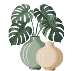 Vibrant collection of plant tops in various green hues isolated on white background