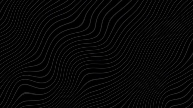 Dark Wavy Line Pattern Abstract Design Background for Creative Projects