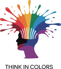 Creative vector illustration of abstract shapes and elements in a vibrant color palette isolated on white background