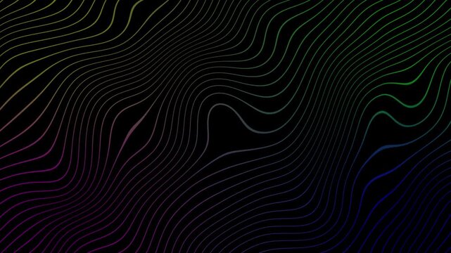 Elegant Gradient Wave Line Abstract Background with Dynamic Color Shift