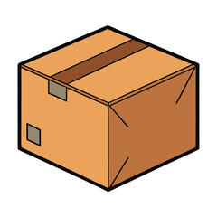 A sturdy carton box made of corrugated cardboard, perfect for packaging, shipping, or storage. Lightweight yet durable, it keeps contents safe and organized.
