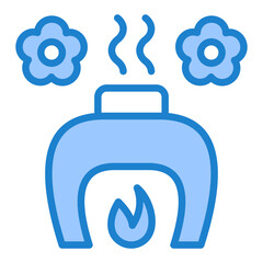 Aromatherapy Icon - Blue Style