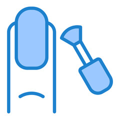 Manicure Icon - Blue Style