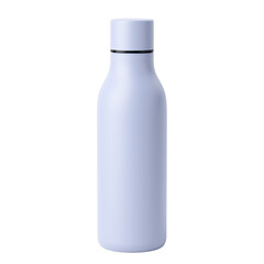 Minimalist arctic water bottle isolated on transparent background