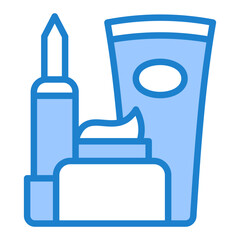Beauty Products Icon - Blue Style