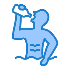 Hydration Icon - Blue Style