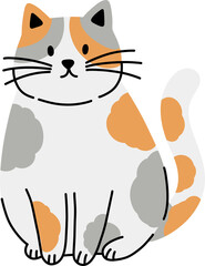 cute cat illustration