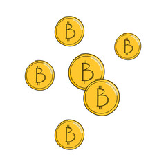 Bitcoin Cryptocurrency Coin Illustration
