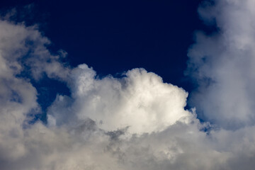 Obraz premium Dramatic sky with stormy clouds. Dark sky background.