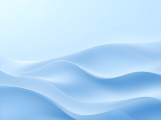 Soft Blue Abstract Flow and Serenity