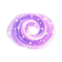 Purple Swirl with Stars.