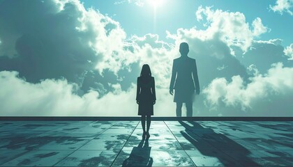 目標に向かって邁進するビジネスウーマンの写真